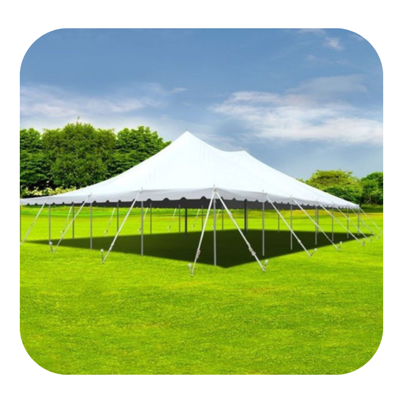 9m x 15m Peg and Pole Tent